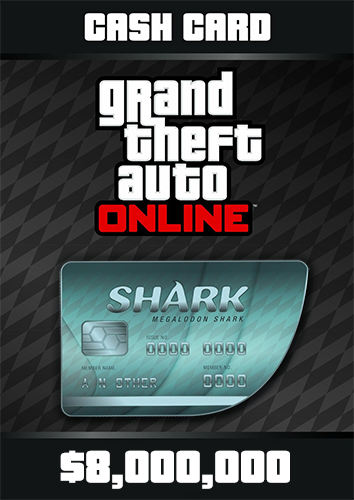 Grand Theft Auto Online Megalodon Shark Cash Card - 8.000.000$  
