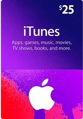 iTunes Gift Card 25$ USA - карта оплаты iTunes для  региона США  (Мгновенное получение) 